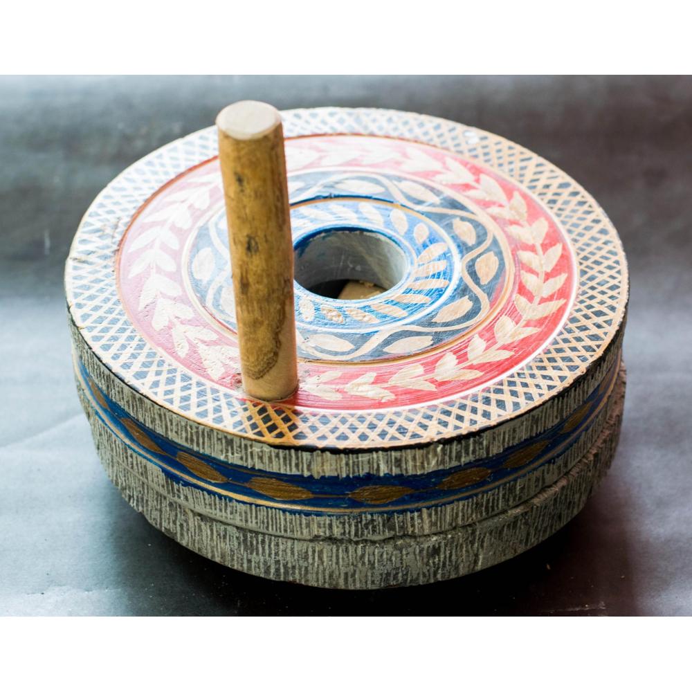 beautifull design on stone,  #chakki, the  #flour  #mill, all this is made by hand thus it is our  #handicraft