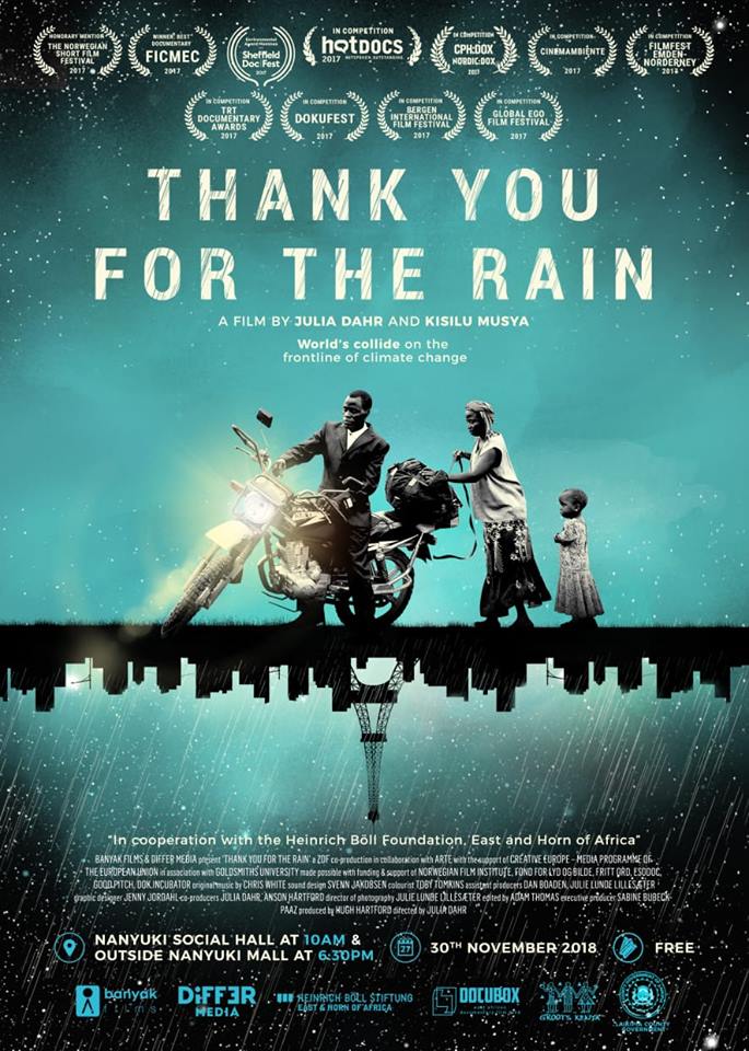 HBSNairobi's tweet photo. Congratulations to @KisiluMovie @JuliaDahr on winning the #kalashaawards2018 for best documentary @KalashaKenya @DOCUBOXFilmFund @banyakfilms @DifferMedia . The next screening takes us to @Nanyuki on Friday,30th November @NanyukiCatholic church. https://t.co/A6QFpBYJxR