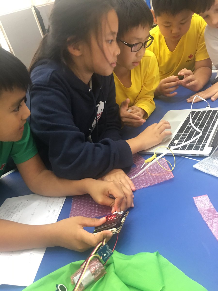 alytree's tweet image. CDNIS Blueprint Club reps at VSA’s Maker Jam, Health &amp;amp; Well-being challenge - microbit Design for a kids motion sensor virtual pet, light sensitive for outside play, addressing the Vitamin D deficiency epidemic. #CDNISProjectInnovate #makerjamslam @Makerspaces_com @microbit_edu