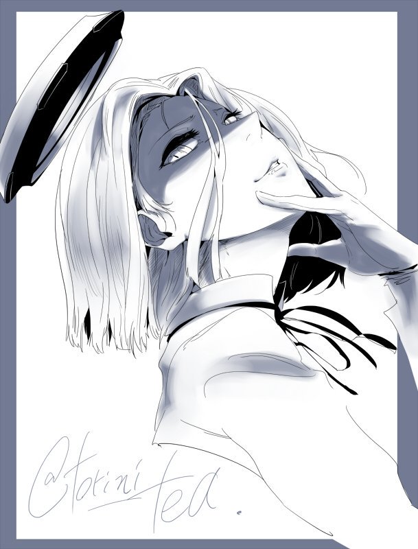 lesbianscience's tweet image. "Now now,you done and made me upset. I guess you will understand why i am the reaper of the sea." 

「Very non-canon」

「Lesbian &amp;lt;Some exceptions&amp;gt;」

「18+ themes」

「If you are a child, don't follow me」