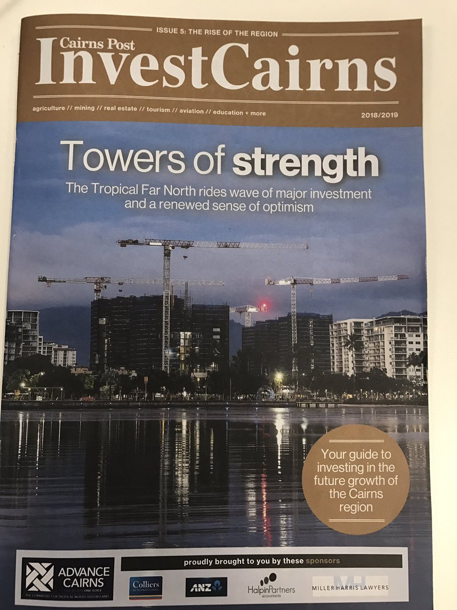 Article in today's release of the <a href="/TheCairnsPost/">Cairns Post</a> Invest Cairns magazine. Investment is flowing into the region and the future looks bright.