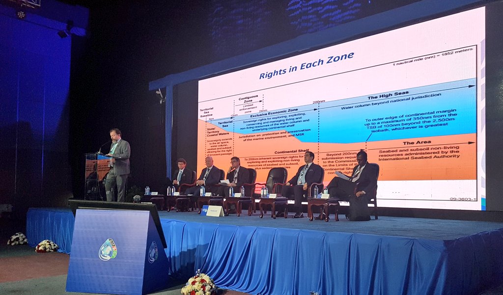 aboudjumbe's tweet image. Raj Mohabeer @commission_coi among the panelists at the Maritime, Safety, Security and Regulatory Enforcement Session, is speaking on #Piracy in the WIO Region. @AMSA_News #BlueEconomyKE @BlueEconomy2018 #UNDOALOS