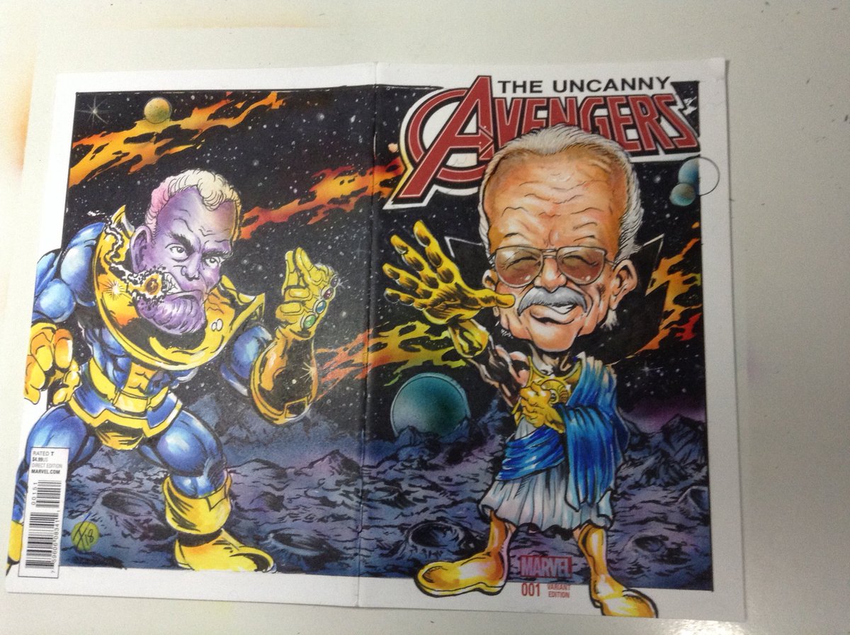 New Kirby Lee sketch cover #StanLee #JackKirby #thanos #marvelcomics #superheroes