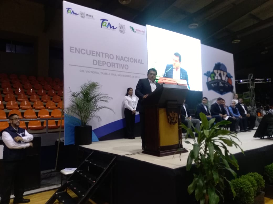Inauguración del XV ENCUENTRO NACIONAL DEPORTIVO <a href="/ccecyte/">Coordinación CECyTEs</a> en el estado de #Tamaulipas2018 Excelente organización del CECyTE Tamaulipas y muchas gracias al director general Fernando Campos
