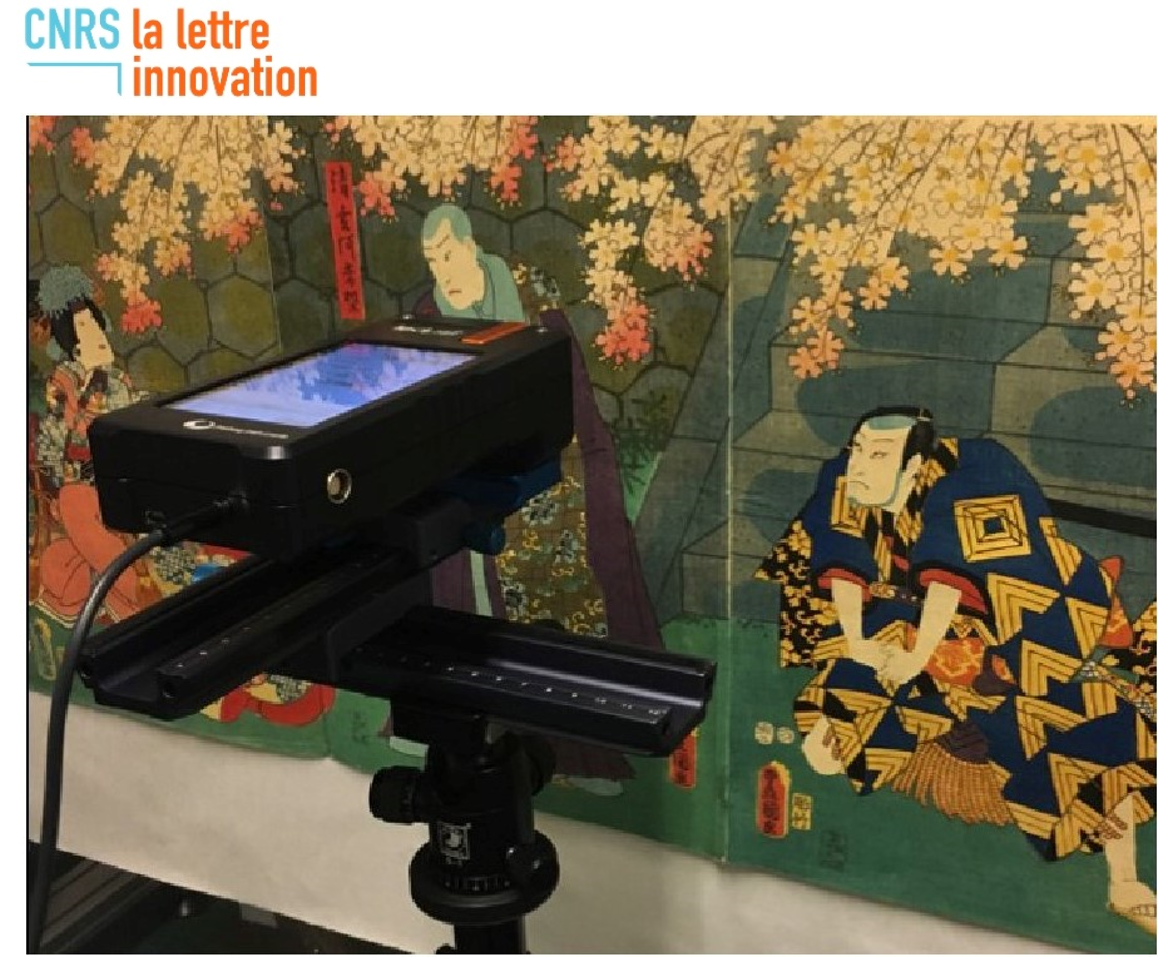 CNRS's tweet photo. #CNRSinnovation 💡 | Un micro-spectrofluorimètre pour étudier les  d'#art in situ

➡️ https://t.co/babpwysJVe 

🤝 @cnrsinnovation  @univbordeaux @CNRSAquitaine @UBMontaigne @BordeauxINP https://t.co/jPZ3aSafoZ
