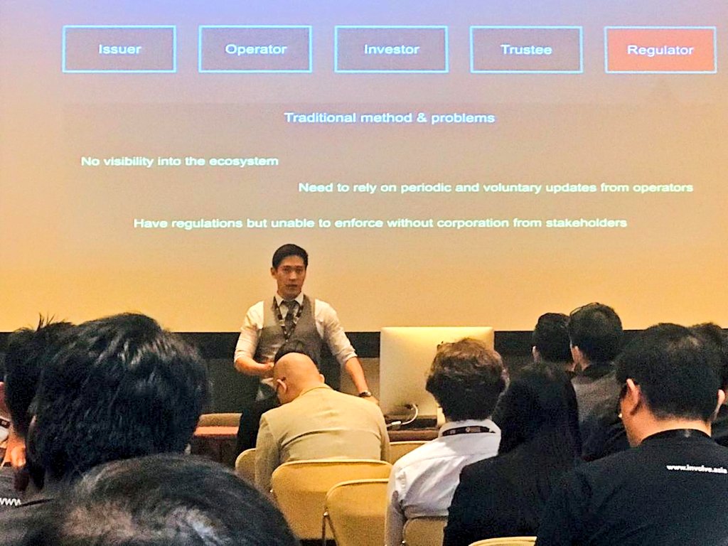 @SecComMY &amp; <a href="/NeurowareIO/">Neuroware.io</a> conducting demo on the SC’s #ProjectCastor at #SCxSC2018 – releasing findings &amp; proof points from a pilot project using #ECF market as a test case. More info on this open source project: castor.my #DLT #blockchain #Fintech #SCxSC #aFINity