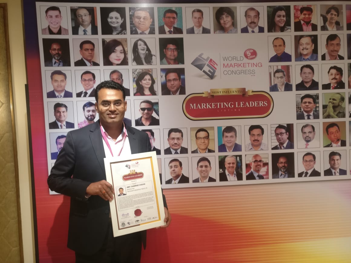 #TechnosoftEngineering is proud to have one of the 100 Most Influential Marketing Leaders listed by World Marketing Congress at Taj Lands End, Mumbai. 
Hearty congratulations to @amitchavan1983 for reaching this level of success
#MarketingLeaders #WMC2018 #WorldMarketingCongress