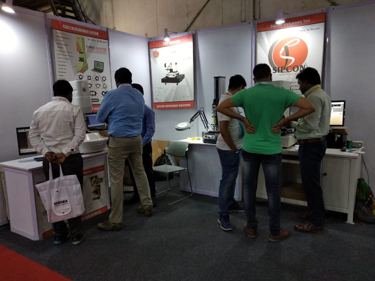 SipconMetrology's tweet image. A busy day two @wireIndia2018 explaining the amazing Cable Quickie to the visitors at our Stall P-104. With this one click #measurement system you can instantly measure #cableinsulation and #sheaththickness. Come see for yourself! Contact Ashish on 9215699673