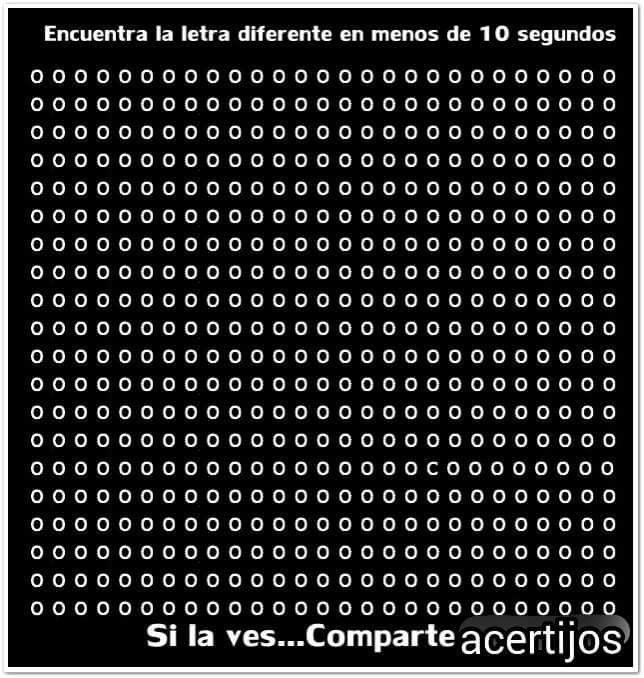 Dr Alberto Blazquez A Twitteren Reto Visual Encuentra La Letra Diferente Via Gcerveravalee
