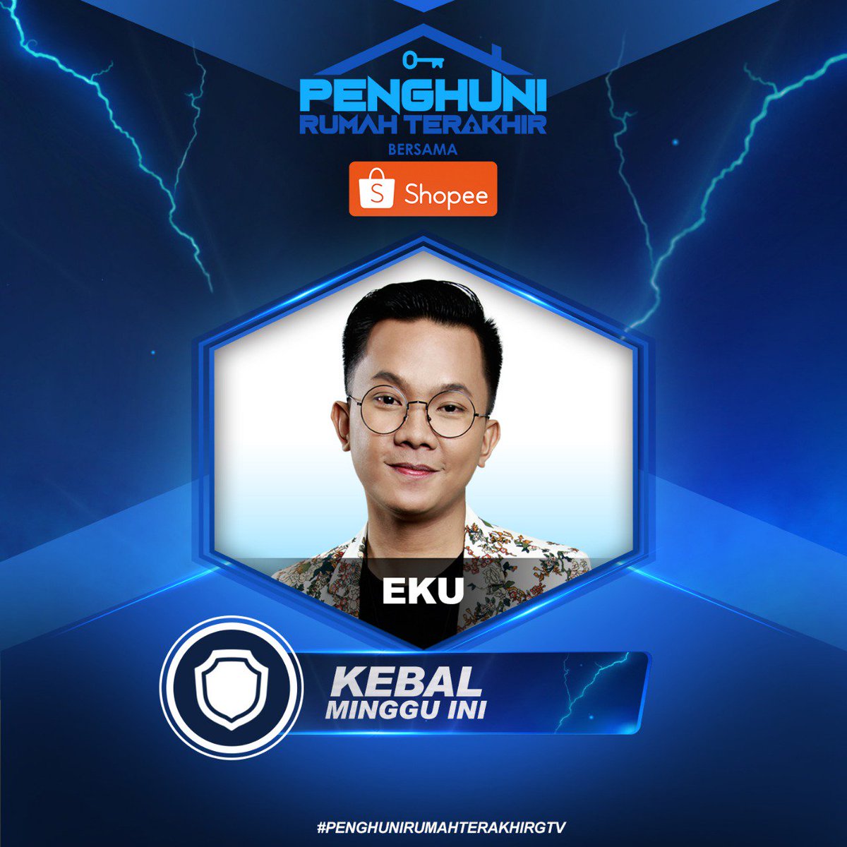 Sering masuk ke posisi Bottom Three, minggu ini EKU berhasil menjadi SI KEBAL!! Terbebas dari eliminasi, apakah EKU akan terbebas dari komentar pedas di #MalamEliminasiPenghuni5 ? Saksikan #PenghuniRumahTerakhirGTV bersama <a href="/ShopeeID/">Shopee Indonesia</a> LIVE jam 9 MALAM INI <a href="/OfficialGTVID/">OfficialGTVID</a>