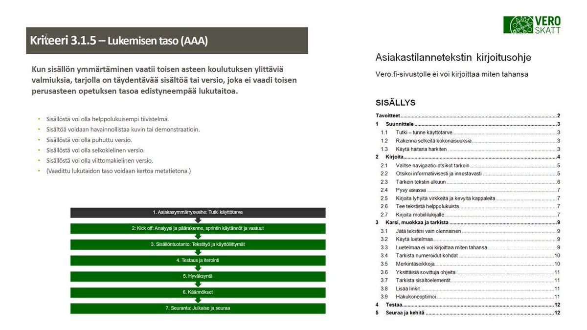 #saavutettavuus-hankinnasta ylläpitoon, case vero.fi. Esitykseni <a href="/AVItwiittaa/">Aluehallintovirasto</a>-seminaarissa slideshare.net/SenihaCihangir…