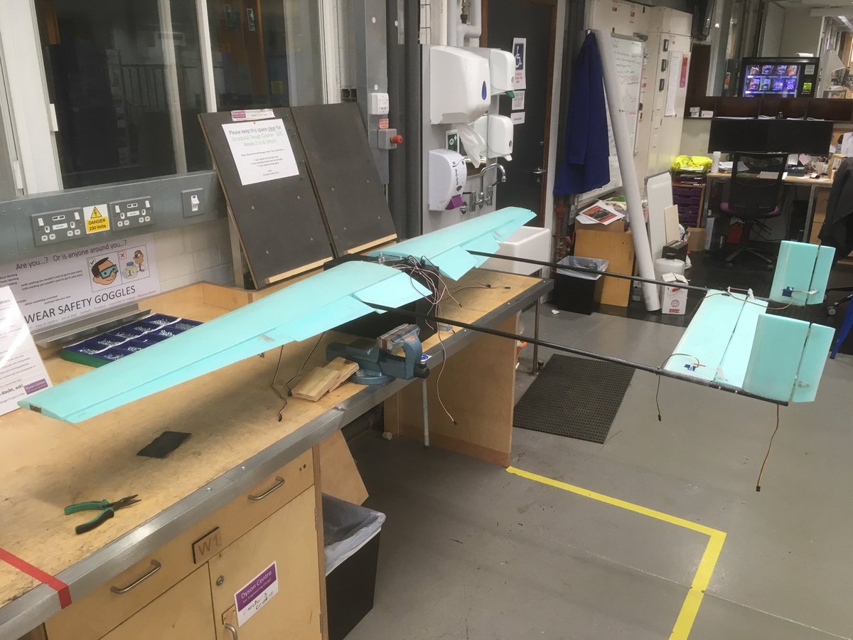 Fuselage mounted. Next step, mount electronics and main motor... <a href="/IMechEUAS/">IMechEUASChallenge</a> <a href="/Cambridge_Eng/">Engineering Dept</a> <a href="/DysonCentreCamb/">Dyson Centre</a>