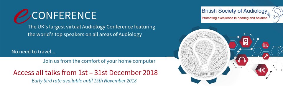 BSAudiology1's tweet photo. Do you have an interest in Adult Rehab in #Audiology?
Our BSA #econf will have 3 talks on the topic from Dr Anne Olson, Elizabeth Convery, Prof Juan Bornman and Dr Alida Naudé on self-management, goal setting and ethical sensitivity.
Full programme: https://t.co/zDC5mSf4O2 https://t.co/jRa3sNRKLN