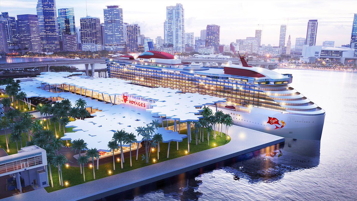 VirginVoyages's tweet photo. The moment you walk into our brand new terminal at PortMiami, there will be no doubt about the fact that your voyage has only just begun 🌴 https://t.co/CtT1mDM3VW