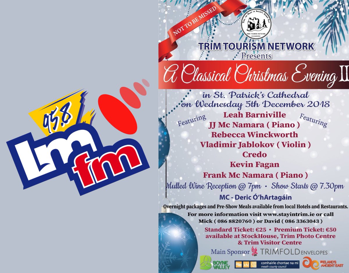 Thanks to @PaulMacKenna for having us on the #MidMorningShow on <a href="/LMFMRADIO/">LMFM RADIO</a> this morning . <a href="/TalkingPug/">David Gorey</a> didn’t really have a chance to talk with <a href="/hughes_mickh/">Michael Hughes</a> on the red mic ! But all was revealed and tickets are in short supply ,  so get your ticket today.