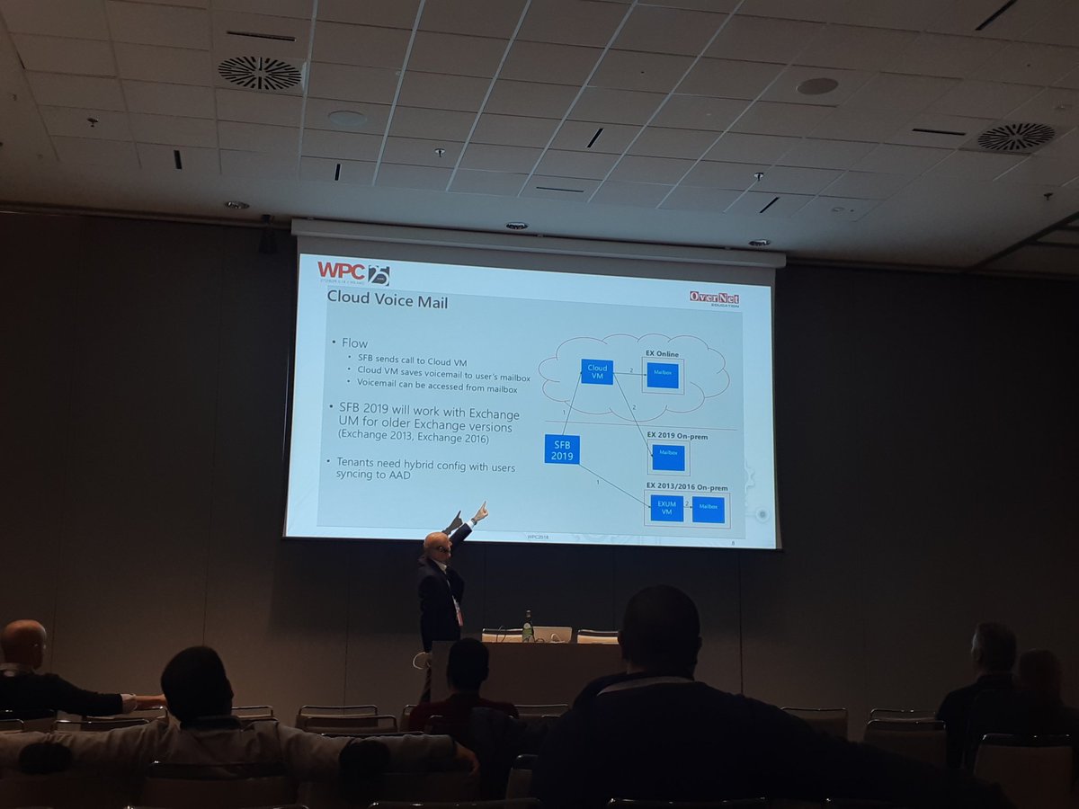 Stefano Cammi <a href="/PulsarITeam/">Pulsar IT</a> on stage a #WPC18it ci parla delle novità di #Skype4b Server 2019 e dell'integrazione con #MicrosoftTeams