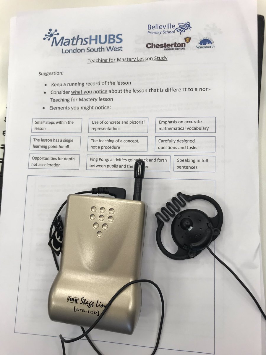 The_DannyNoonan's tweet photo. An insightful and useful morning spent with other school leaders at @lsw_hub at @WandleTSA looking at the mastery for maths approach. Really great to be able to observe a year six maths lesson with expert commentary via earpiece. #mathsmastery #mathshub #masteryformaths https://t.co/3PiMKomcia
