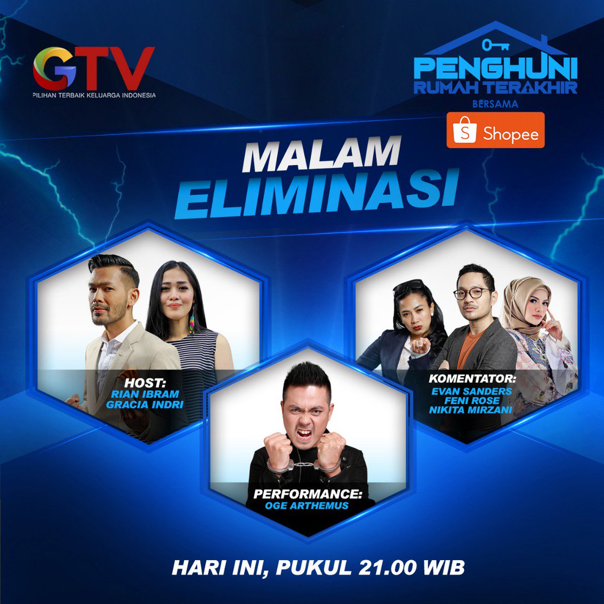 Ssssttth…MALAM INI ada <a href="/NikitaMirzani/">Nikita mirzani mawardi</a> yang siap bertemu dengan 12 penghuni &amp; tentunya juga ditemani <a href="/evansanders_id/">Evan Sanders</a> &amp; <a href="/FeniRose_/">Feni Rose</a> ! Ikuti keseruannya di #MalamEliminasiPenghuni5 Rabu 28 NOV pkl 21.00 WIB #PenghuniRumahTerakhirGTV bersama <a href="/ShopeeID/">Shopee Indonesia</a> hanya <a href="/OfficialGTVID/">OfficialGTVID</a>