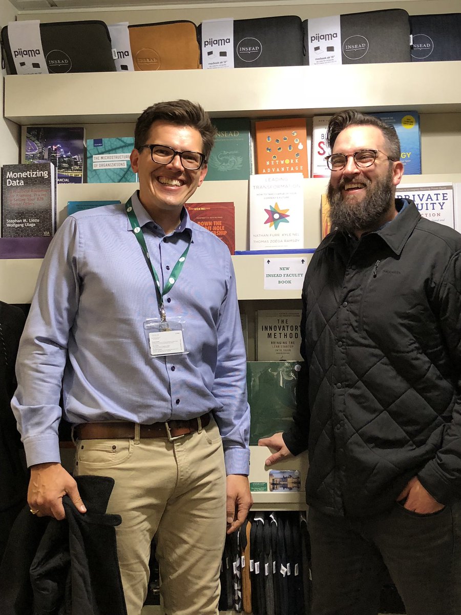 Obviously, super excited to be teaching at <a href="/insead/">INSEAD</a> with my good friend and co-author <a href="/nathan_furr/">Nathan Furr</a> #leadingtransformation  available at the <a href="/insead/">INSEAD</a> bookstore or at amzn.to/2z1wQbd