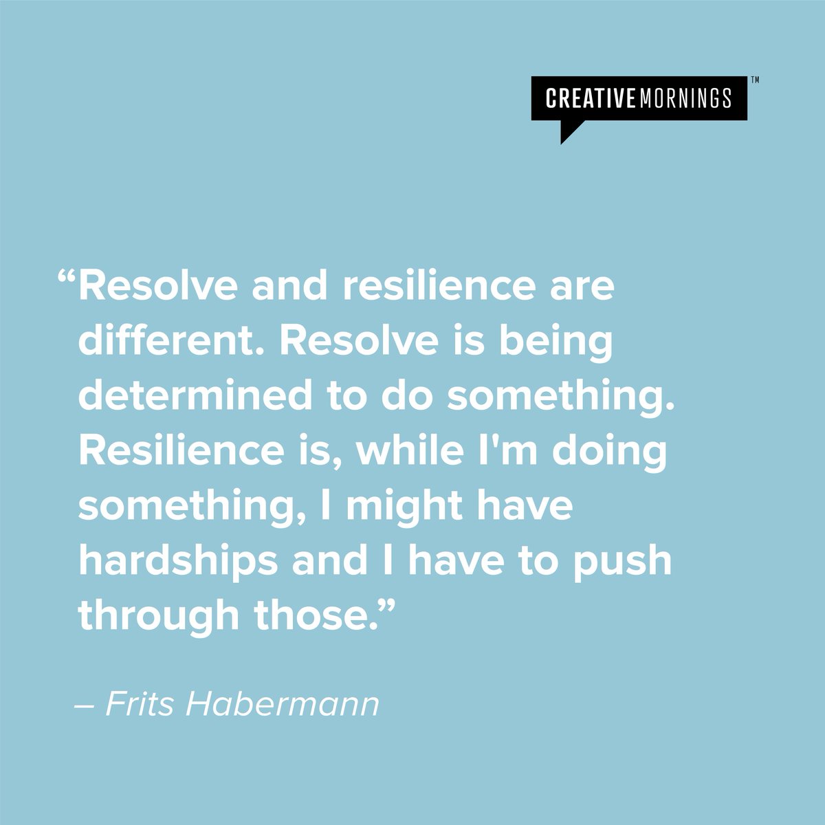NewYork_CM's tweet image. ❤️You are strong. Landscape photographer and tech entrepreneur Frits Habermann spoke about intent and doing good work at @seattle_cm. Watch the talk here: bit.ly/2RdOZe0

#creativemornings #cmquotes #cmintention
