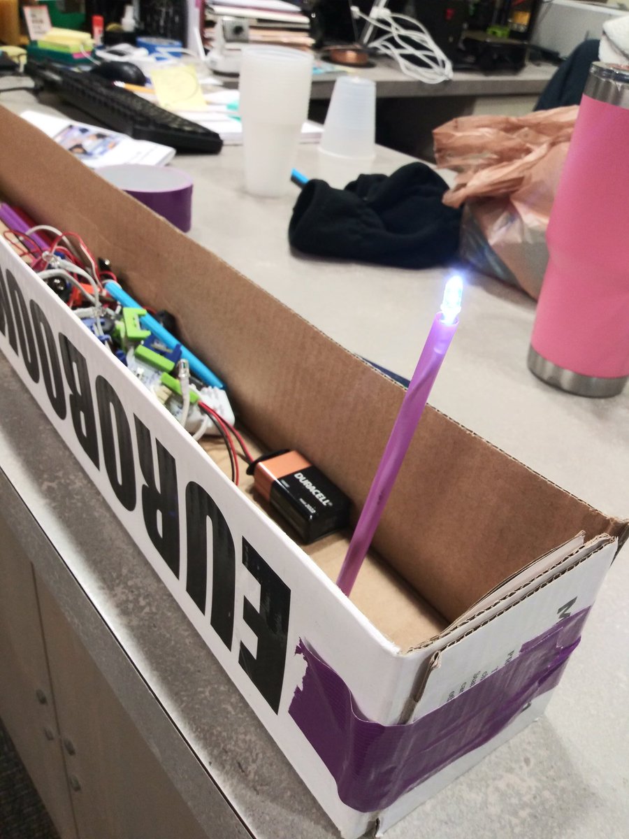 barrigertz's tweet photo. #Hanukkah is coming. Projects in the #making in the #makerspace @EpsteinATL #STEM #STEAM #makermornings #marvelousmornings https://t.co/kfeUEN3kY2