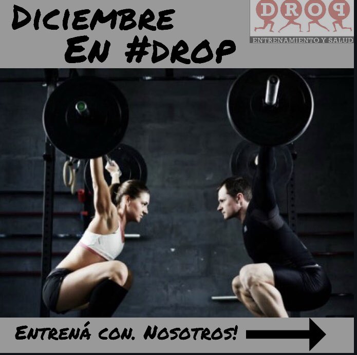 Dropentrenamien's tweet photo. Diciembre en #DROP.
Veni a entrenar con nosotros! https://t.co/k8Fkv4RxcE