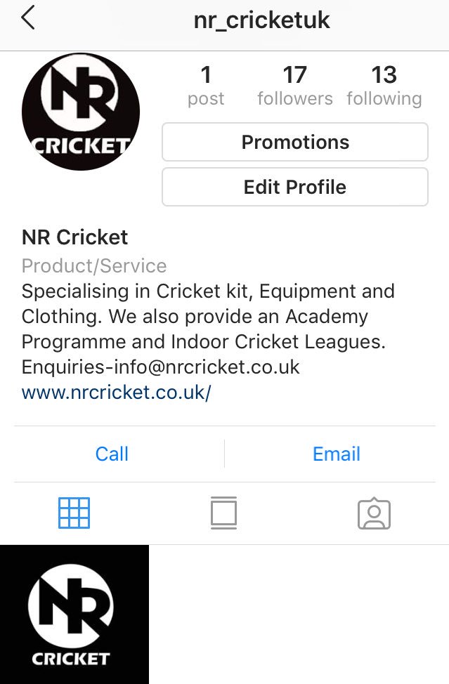Please give our new Insta Page a follow! @nr_cricketuk