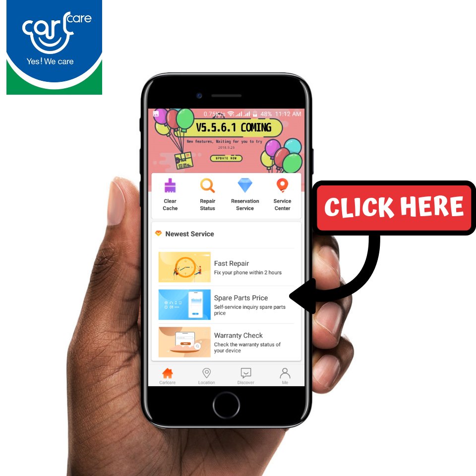 CarlcareNigeria's tweet photo. ๐ค๐ฏDo you know you can get the price of Spare parts๐ฉ๐ผโ๐ผ on the #CarlcareApp? โฐSave time๐คณ๐พ & Achieve more๐ช๐พwith our mobile App๐!
#CarlcareApp is available for download on Google Play ๐ฒ
#YesWeCare #camon11launch https://t.co/f9zarQDqIr