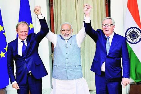 If India meets with the European Union, it will be a great help to India's  security, economy and International diplomatic development.
