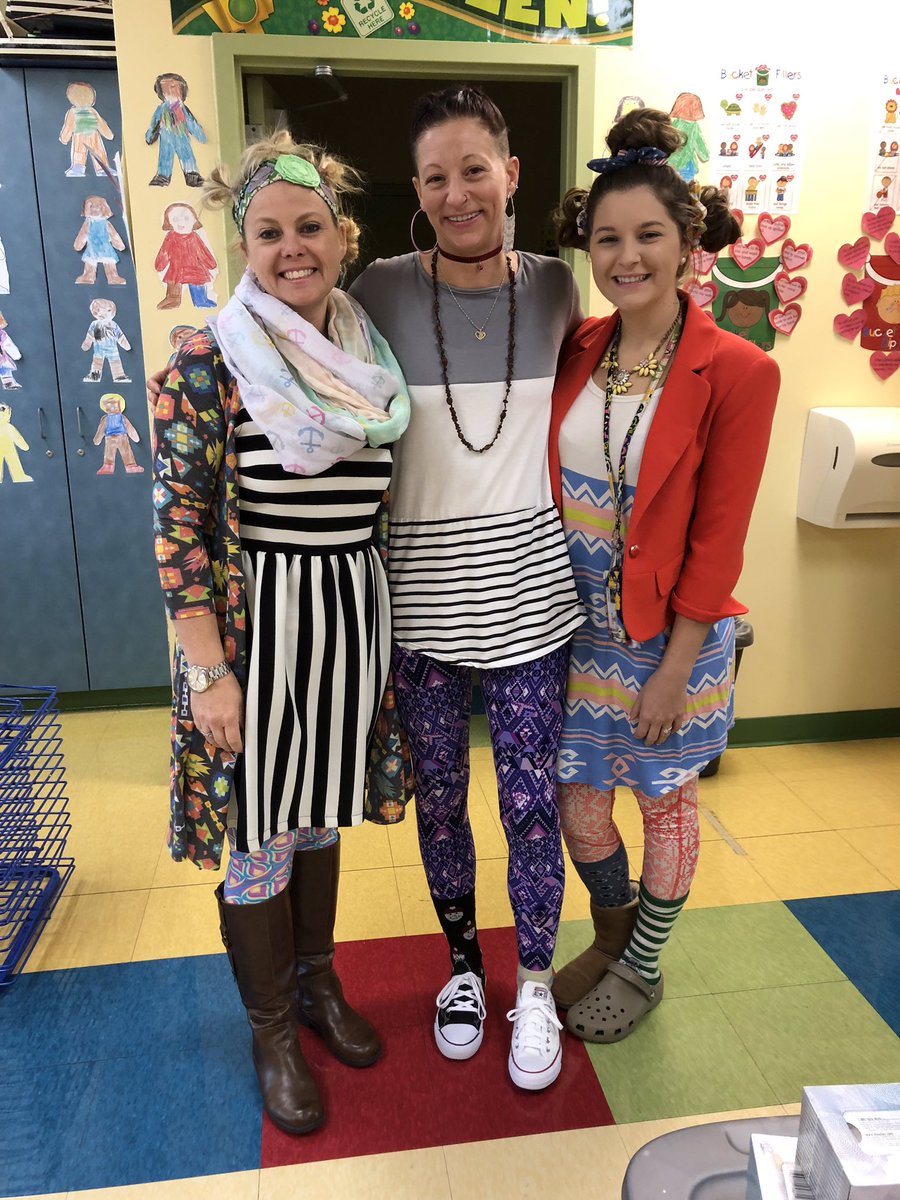CLECCKoalas's tweet photo. Our teachers took Wacky Wednesday to a whole new level! https://t.co/Db4vkN7ZaX