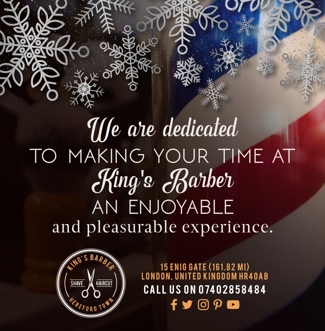 We are dedicated to making your time at <a href="/KingsBarber3/">Kings Barber</a> 👑 
Call us on 07402858484.
#hairstyle #haircut #haircolor #hairstylist #hairstyles #longhair #instahair #hairdo #stylish #fade #barbers #barbershop