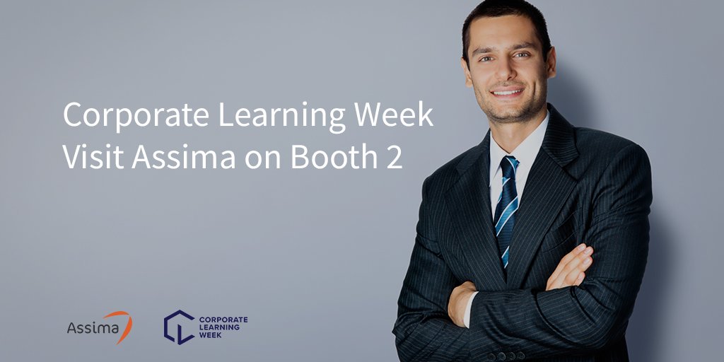 Assima's tweet photo. Are you attending #CLWeek? Come and see @Assima at booth 2! Don’t miss our track presentation today 5:10pm “Training without Training: Moving off of the Script”. https://t.co/vTsyVSqde5
#CLWeek #corporatelearning18 #Orlando @CorpLearnNet https://t.co/xDuGDPK4Z1