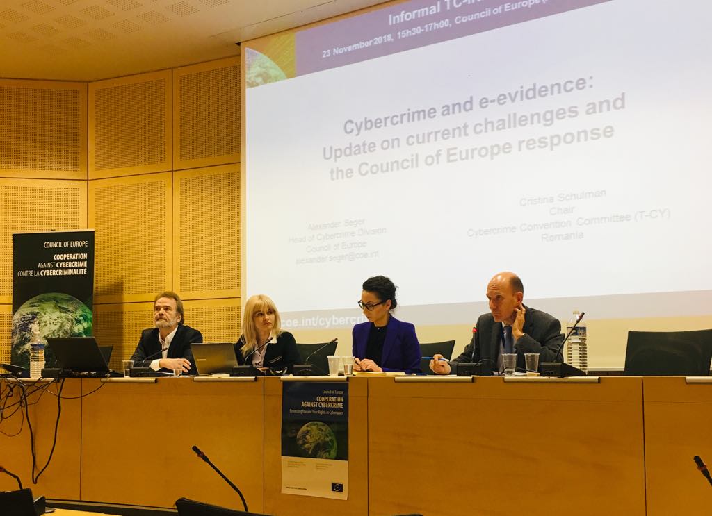 MoldovaCoE's tweet photo. Informal meeting with the @CoE TC-INF Thematic Coordinator @Corina_Calugaru on @CoE #Budapest_Convention's 17 anniversary on #Counteracting #Cybercrime 
https://t.co/hXQGbBtQXV https://t.co/ZTV37xbjLf
