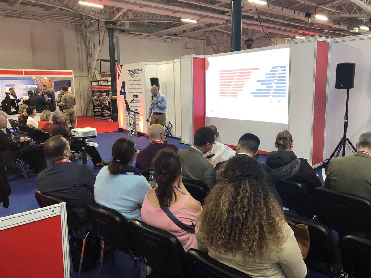 RosehillDefence's tweet photo. Dalton Marshall, @RosehillSecurty’s Sales Manager, just gave a presentation on #perimetersecurity and #hostilevehiclemitigation at the @ISExpo18 - ‘Protecting events & crowded spaces from hostile vehicle attacks’. #ISE18 #HVM #expo #London #crowdsafety #eventsafety https://t.co/cpZ1o1ZE98