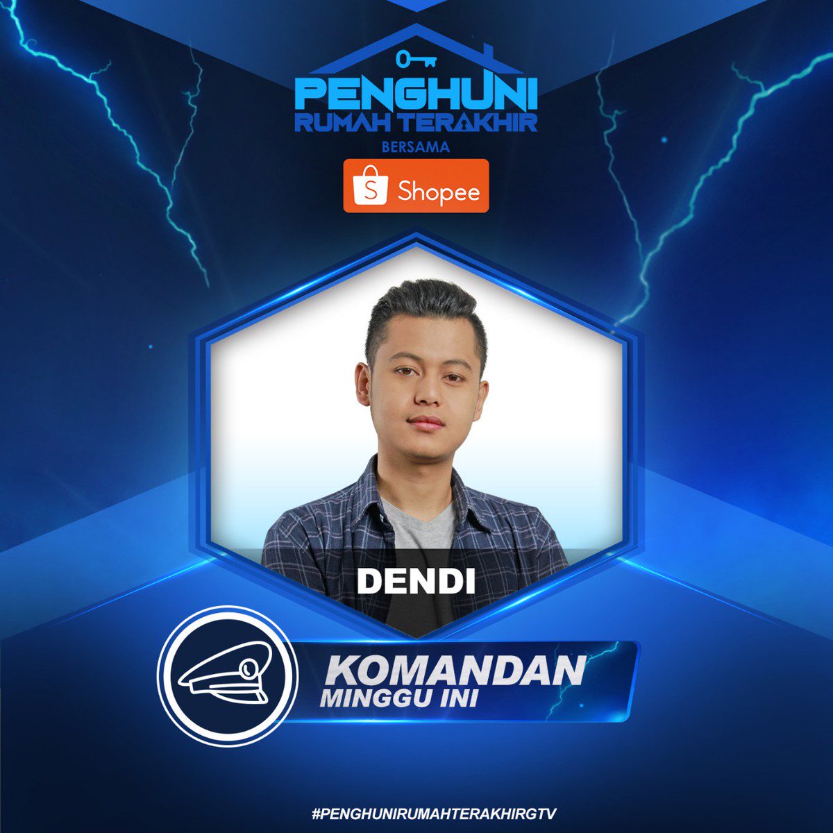 Menjabat sebagai KOMANDAN minggu ini, siapakah  yang akan diselamatkan oleh DENDI si penghuni yang terkenal jahil, di #MalamEliminasiPenghuni5 ? Wajib nonton  #PenghuniRumahTerakhirGTV bersama <a href="/ShopeeID/">Shopee Indonesia</a> LIVE Jam 9  MALAM INI  Hanya <a href="/OfficialGTVID/">OfficialGTVID</a>