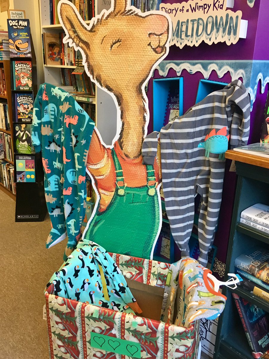 BriarPatchBooks's tweet image. Llama Llama is so excited for all the pajama donations that are being dropped off all week. Our Pajama Drive continues all week. Thank you for your donations! #llamallama #pajamadrive