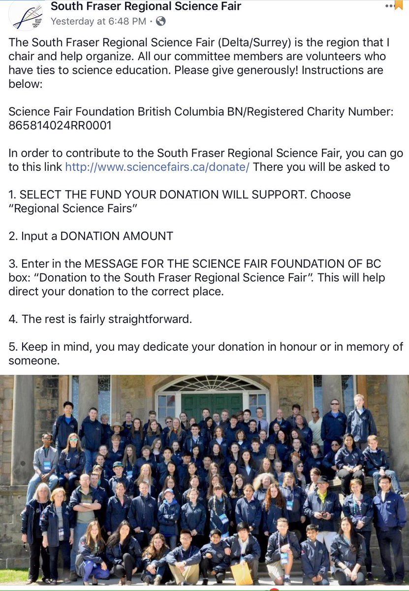 South Fraser Regional Science Fair (@southfrasersci) on Twitter photo 