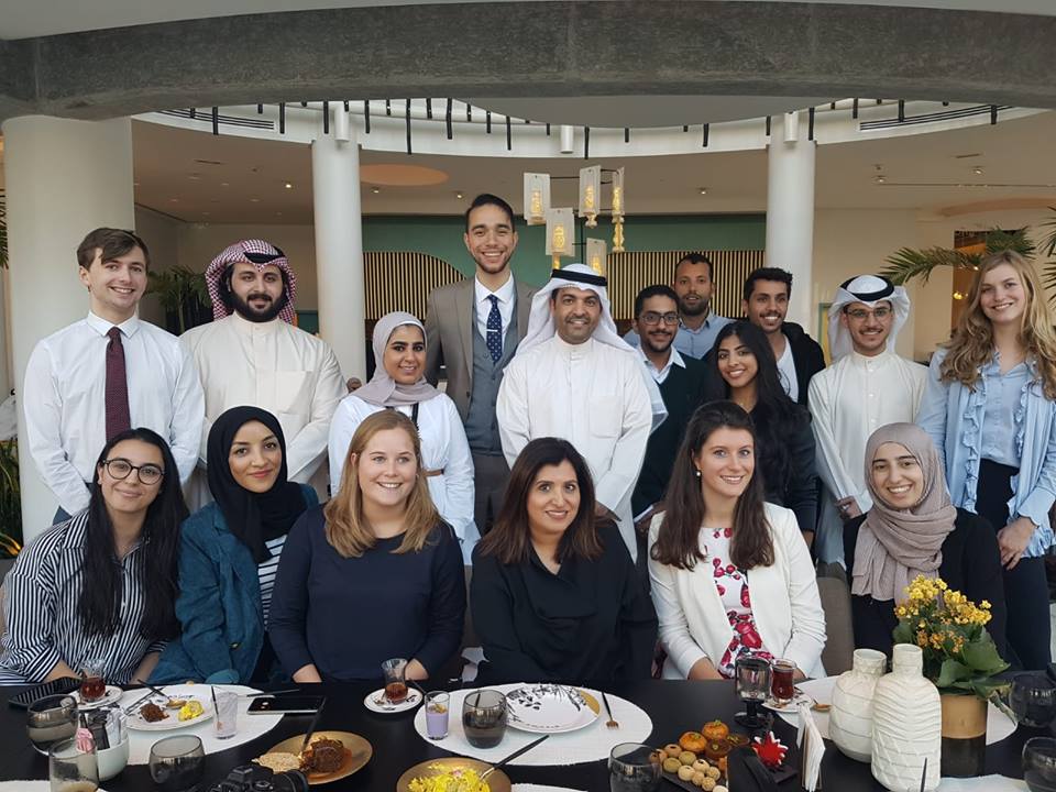 NLinKuwait's tweet photo. Again the students of the exchange program had a full packed agenda, yesterday. The students are really experiencing the amazing hospitality of #Kuwait, while also gaining knowledge on the country's humanitarian and cultural activities. @KuwaitFund @jacc_kw @DarDarhamad #saascc https://t.co/2b7G3zsmoW