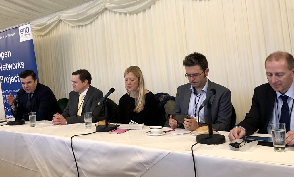 “Data is central to delivering the power networks of the future” @GregClarkMP quoted at the ENA breakfast @HouseofCommons today w/ @JSHeappey #OpenNetworks #data #energy #EMDH #innovation #DSO