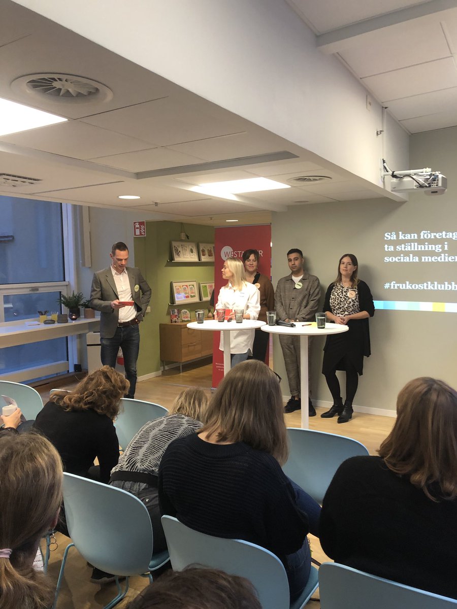 Tack för bra frukostdiskussioner med <a href="/NinnaPrage/">Ninna Prage</a>, @envirobae, @klimatfrida, <a href="/majarebecka/">Maja Reinholdsson</a> och <a href="/k_housset/">Kristoffer Housset</a> på <a href="/Westander/">Westander</a>. Tror att alla som var med fick med sig många tankar som de har nytta av. #frukostklubben.
