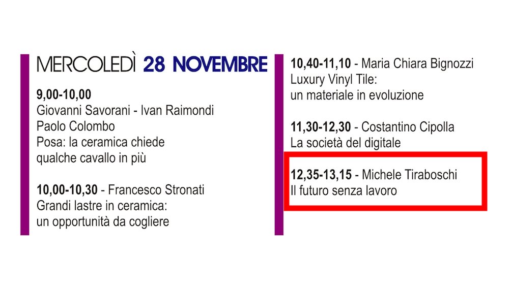 MicheTiraboschi's tweet photo. Un futuro senza lavoro? O un futuro senza lavoratori con le competenze richieste dalle imprese? Oggi a Villa Valentini con #Ceramicanda per riflettere sui cambiamenti tecnologici e demografici che stanno cambiando le imprese e il lavoro https://t.co/7gr5jA5Wsk https://t.co/nA8wZdzjwE
