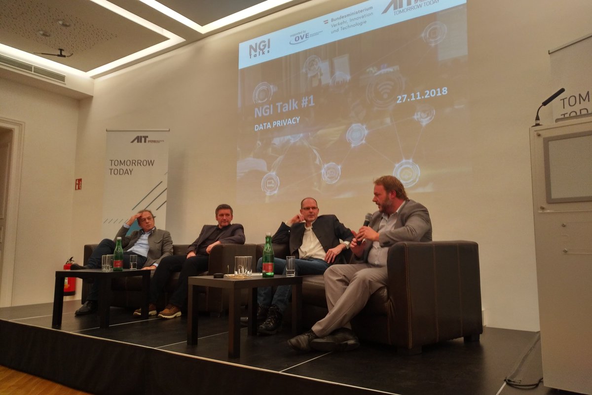 Yesteday we had the first NGI Talk organized by AIT and BMVIT in Vienna. Although approaching the topic from very different directions, all speakers agreed that "values" are an important part of the future internet. <a href="/AITtomorrow2day/">AIT</a> @bmvit_infothek <a href="/OVEpr/">OVE</a> #NGITalks