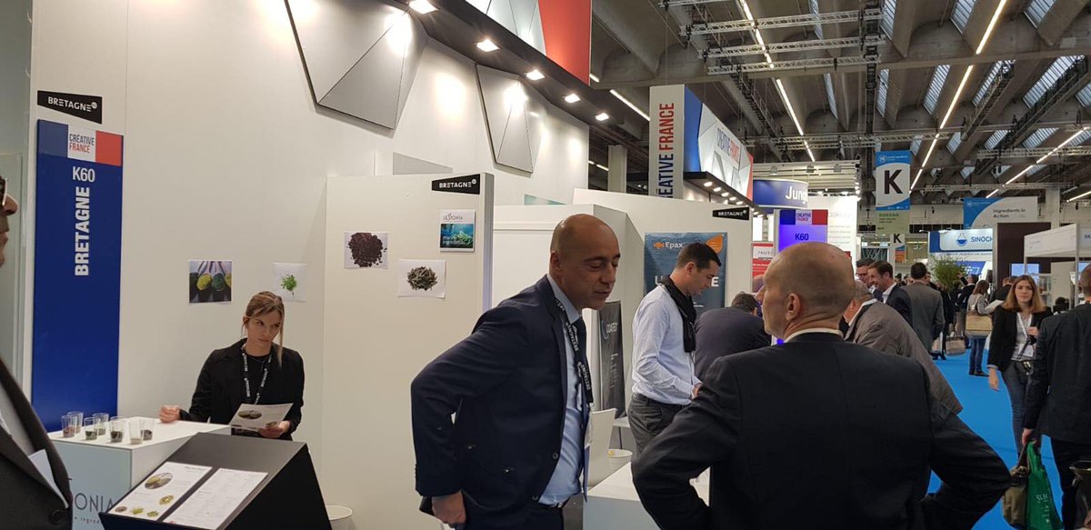BCInter's tweet photo. En direct du #HiE2018 🚀7 entreprises bretonnes exposent lors de ce rendez-vous #européen des ingrédients #santé et de l'#innovation - Esenco,
@LRBEVANutrition, Lactalis Ingredients, Lessonia, Polaris, Seanova Capsularis & Triballat - RDV dans le Hall 8 ! ✨#futureofnutrition https://t.co/G6TZoyFCSC