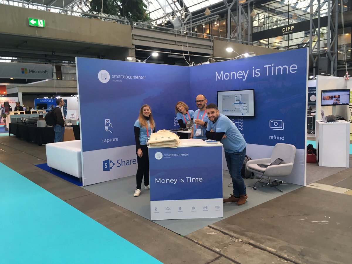 mcarolinatrigo's tweet photo. Morning #ESPC18 people! We are already here! Visit us at E-46! #SharePoint #SmartDocument Expenses @DevScope https://t.co/AIaPfscgIz