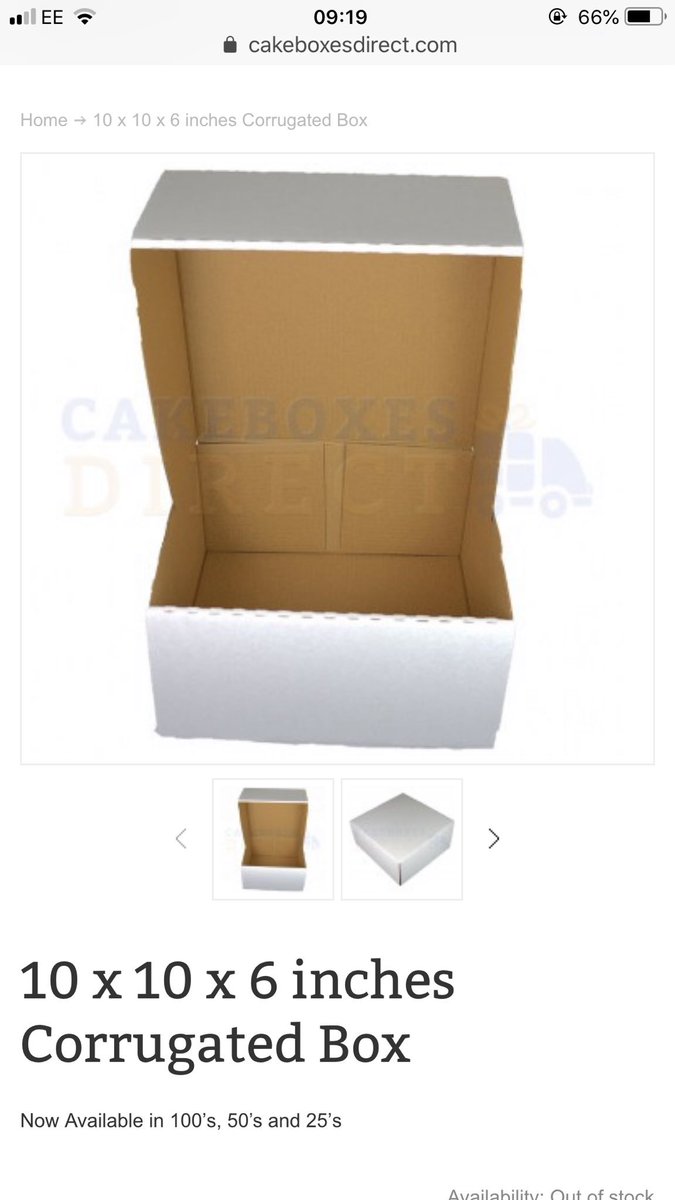 chazzafrazz's tweet photo. @CakeBoxesDirect Hello, will these boxes be back in stock soon? Thank you https://t.co/5NJxgW1jHw