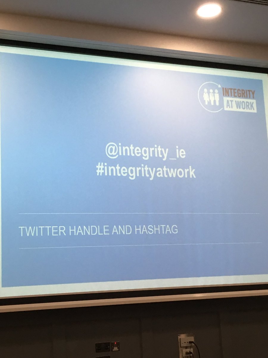 GrainneMadden's tweet image. Looking forward to learning lots today #integrityatwork conference