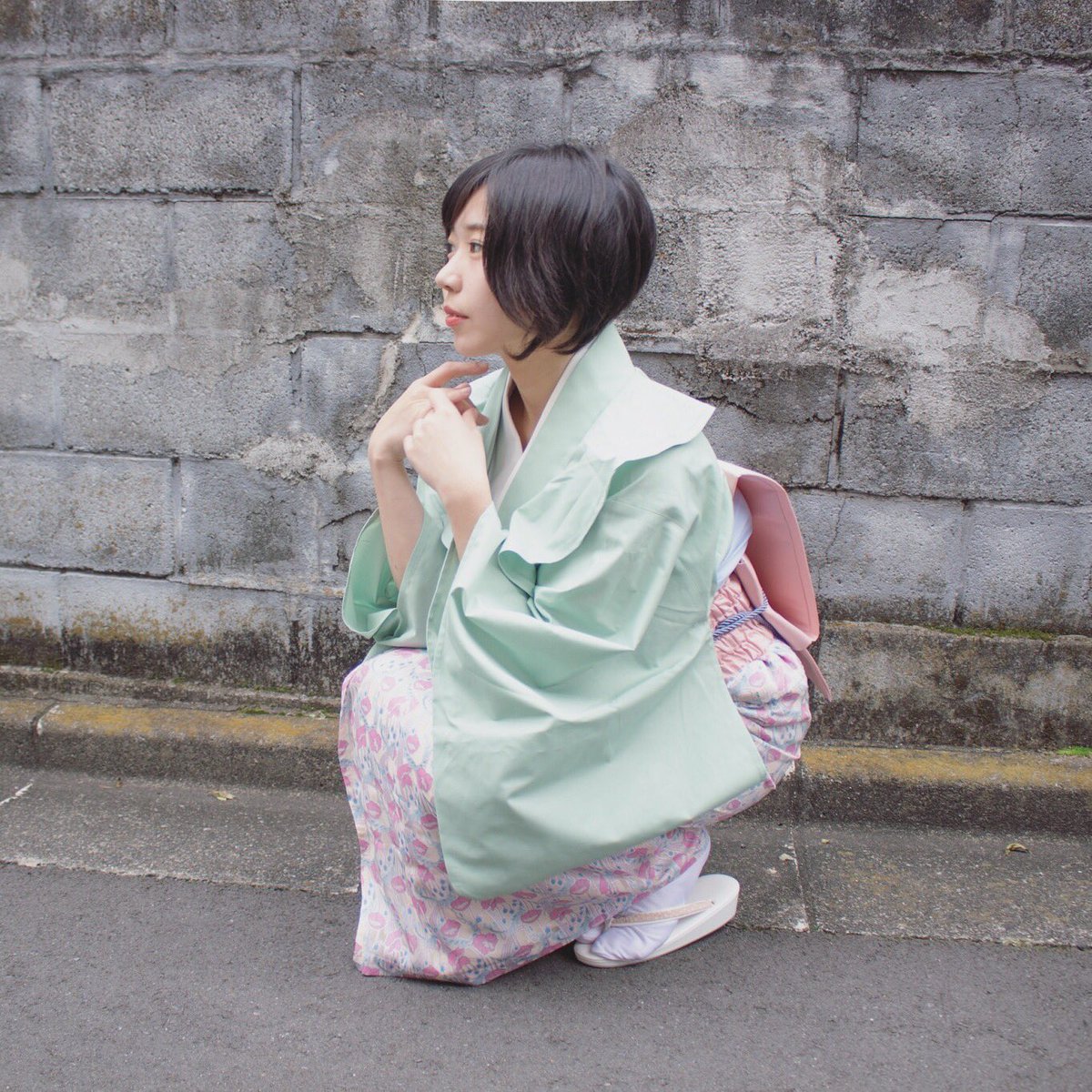 Gekkabizin Pa Twitter 本日は パステルカラーでまとめたガーリーな 着物コーデ 私的に パステルカラーの着物は パステルカラーでまとめるか デニムor白黒で引き締めるのが 好き嫌いが分かれそうな系統だけど 私は結構好きです まぁ この歳になると