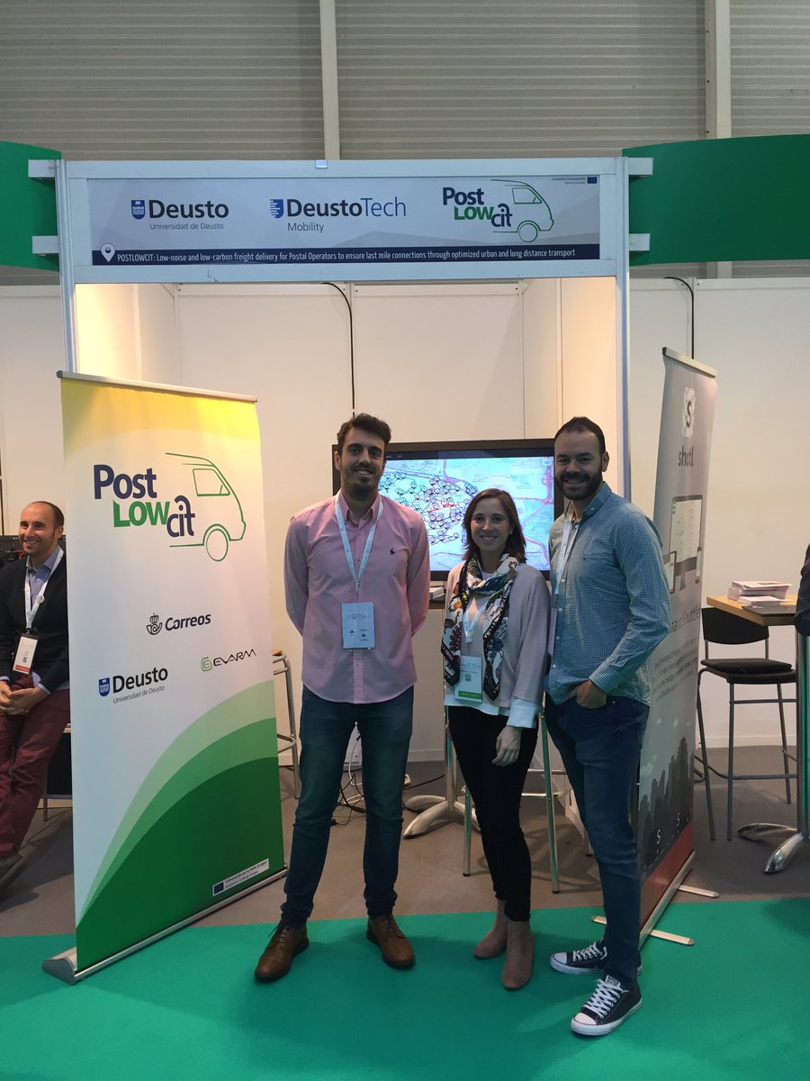 angela_nunez_g's tweet photo. ¡Pásate por la feria #GoMobility2018 para que te contemos los avances en optimización de rutas de #POSTLowCIT! @DeustoTech @Correos @inea_eu #CEFTransport https://t.co/o0UBjyfY6M