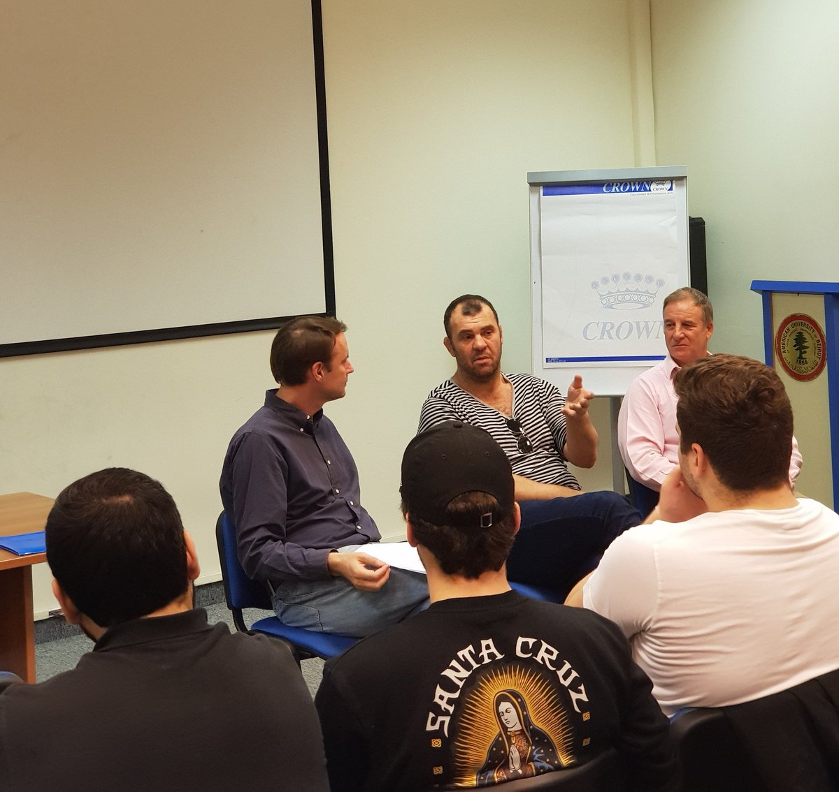 <a href="/Danyel_Reiche/">Politics of Sports</a> hosting caoch Michael Cheikha - of the “Wallabies”@qantaswallabies and the Australian national rugby union team - on developing the sport in #Lebanon and sporting culture