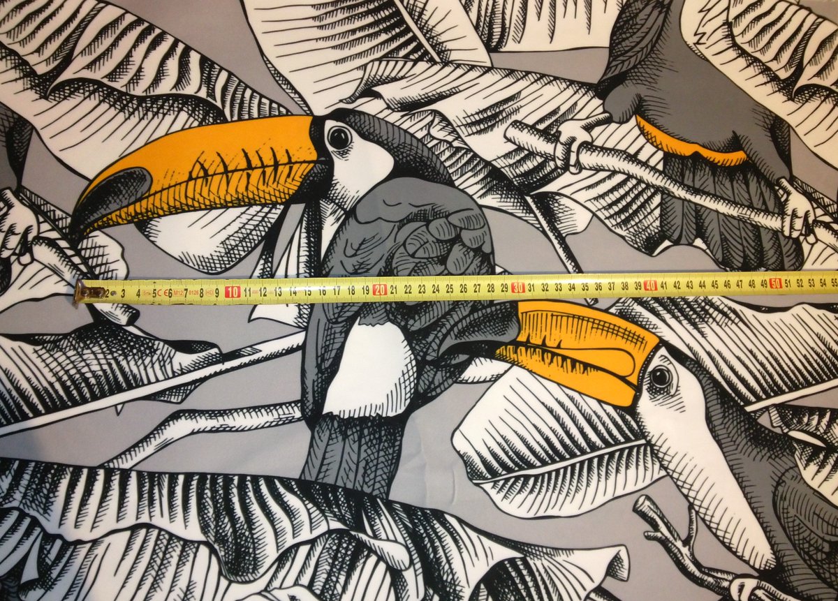 MagnoliaStudio3's tweet photo. Our toucans are big :) But they look amazing as a pillow cover @MagnoliaStudio3 #etsyshop #etsy #fabrics #upholstery #Suppliers #homedecor #DIY #pillow #decorations #sewing https://t.co/iBIUv0drtA